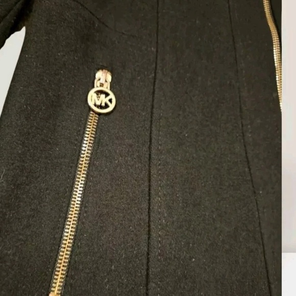 Michael Kors Wool Coat Black Women’s 16W - Picture 4 of 5